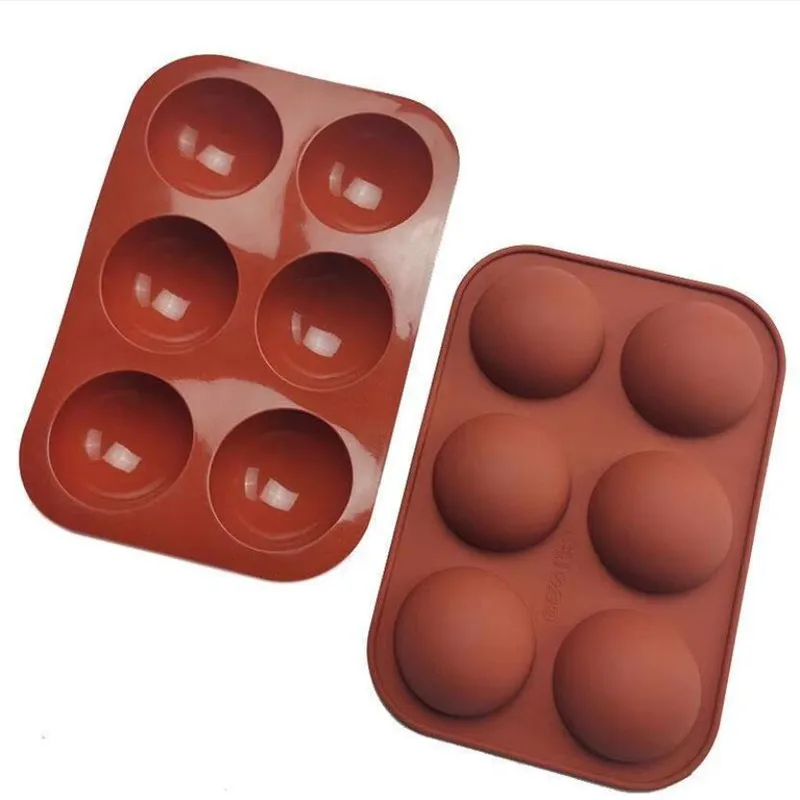 

Half Sphere Silicone Soap Molds Bakeware Cake Decorating Tools Pudding Jelly Chocolate Fondant Mould Ball Biscuit Baking Mould