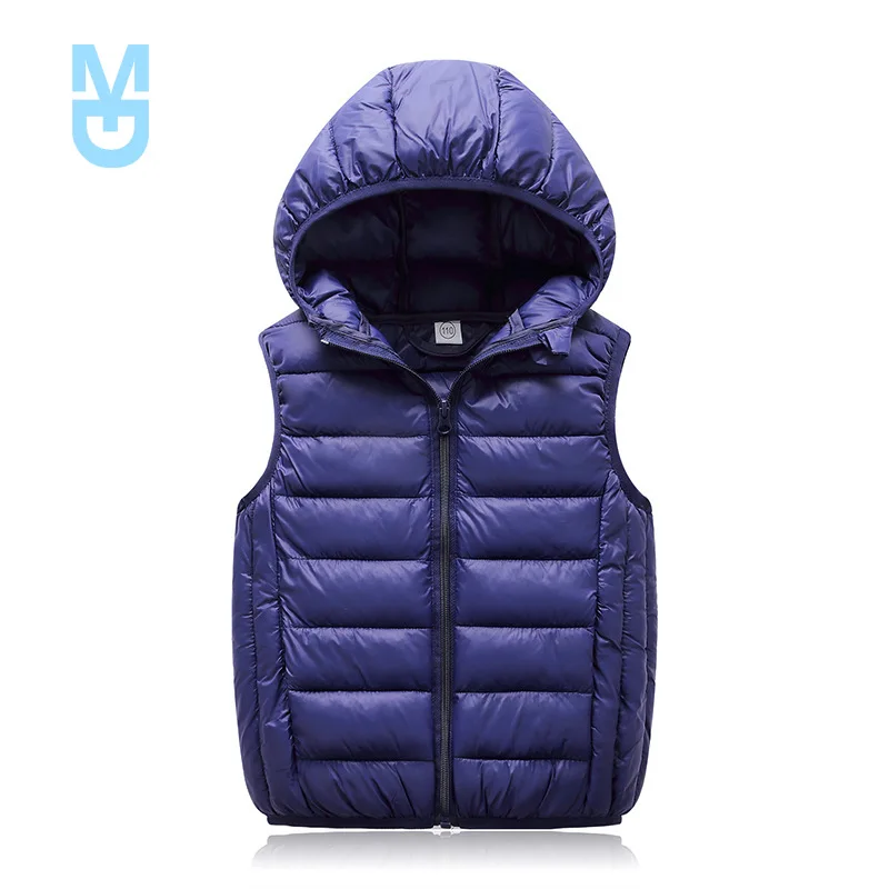 

New 3-16years Children Down Cotton Vest Fall Winter Baby Girls Baby Boys Thin Warm Vest