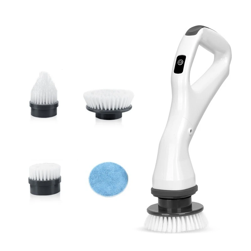 

Electric Cleaning Brush Rechargeable Scrubber With Detachable Heads Cleaning Brush Bathroom Toilet Clean Tools