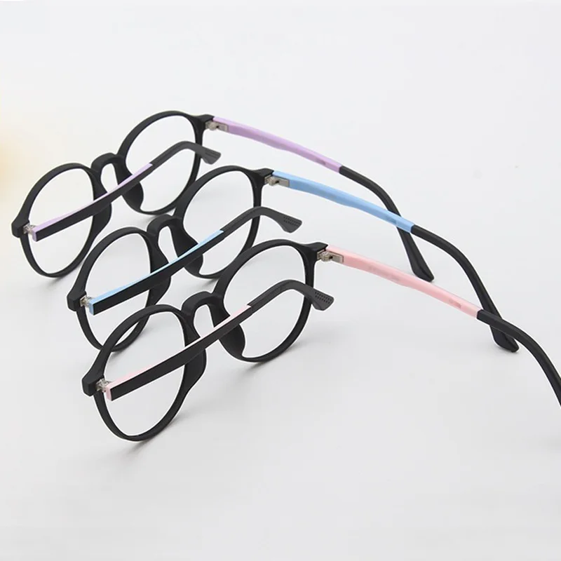 

Round Frame Anti-Blue Light Glasses TR90 Frame Light Computer Mobile Phone Goggles Comfortable For Teenagers