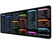 mrg exco gaming mouse pad gamer keyboard shortcuts mousepad large mouse mat carpet computer laptop game office desk pad 30x80cm