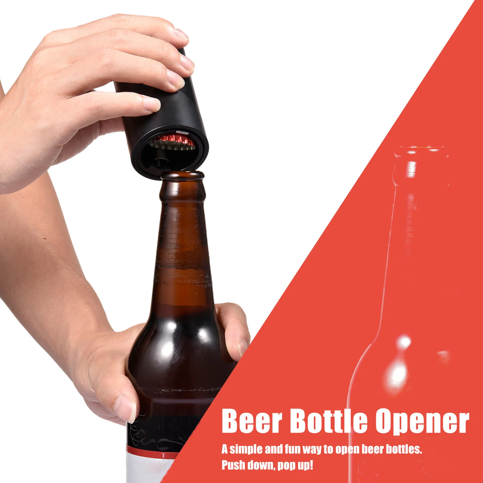 

Household Practical Pop-up Bottle Opener Party Portable Beer Corkscrew Quick Bottle Opening Bar Kitchen Accessories Tools