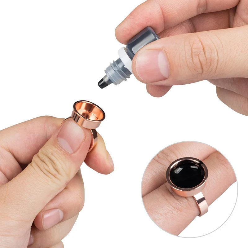 1 шт. многоразовый металлический пигментный стакан для микроблейдинга поддон с