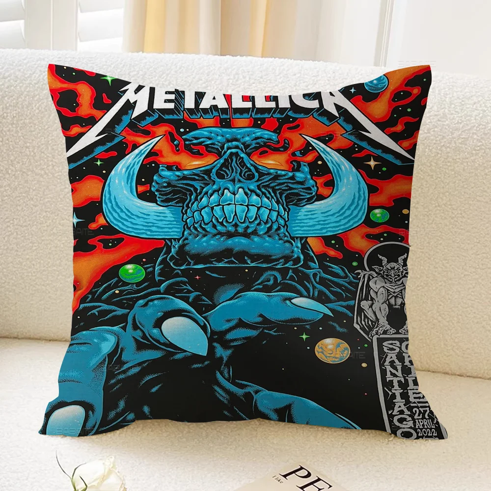 Band M-METALLICA Pillow Cover Sofa Cushion Home Room Decoration Children Gift