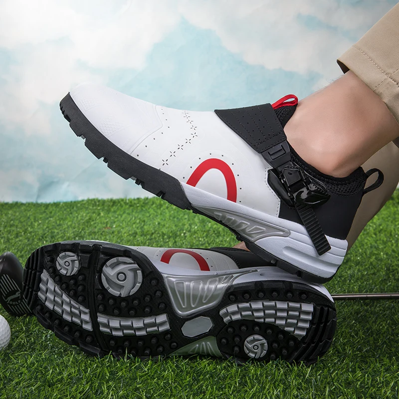 

Men's high-quality golf shoes Outdoor waterproof, anti-skid, breathable golf shoes Plus 46