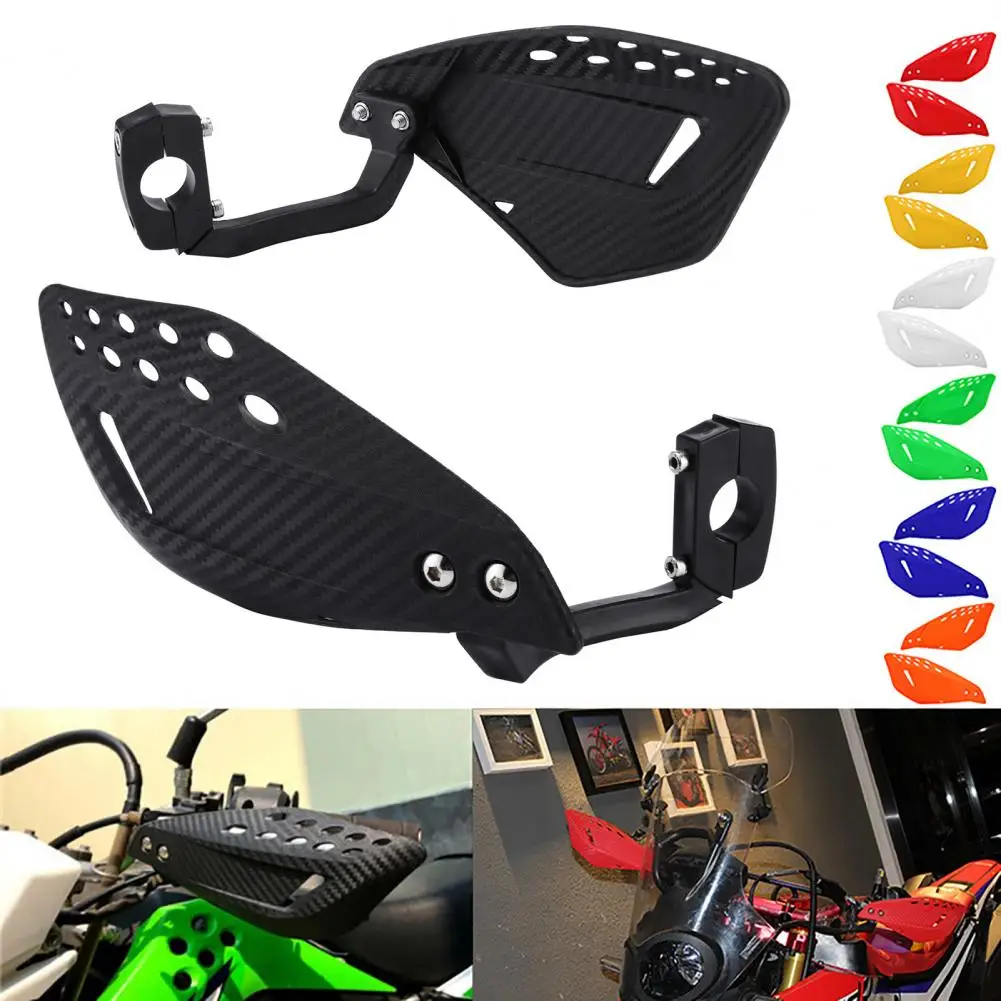

Sturdy 1 Pair Practical Motorcycle Handle Protector Shield Lightweight Handbar Guard Easy to Install for ATV