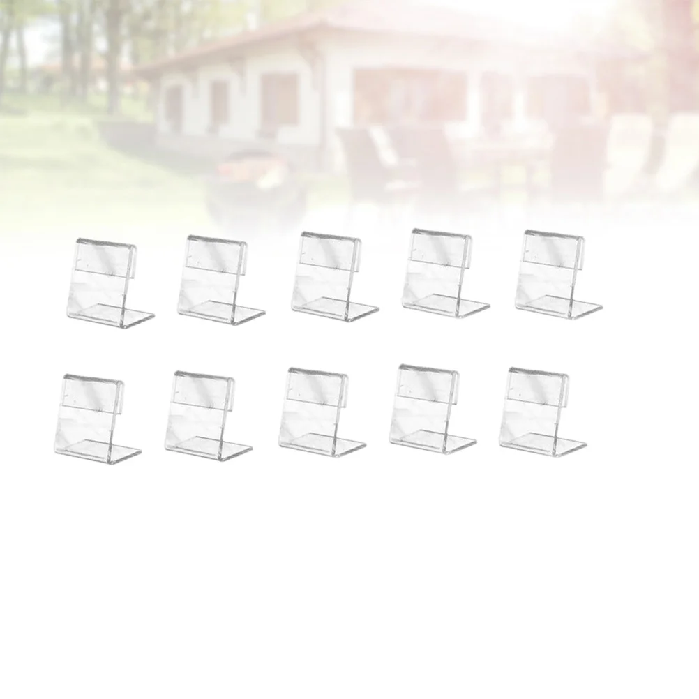 Holder Display Stand Sign Clip Acrylic Stands Paper Photol Name Table Mini Numbermemo Home Organizer Desk Clamps Small Shape