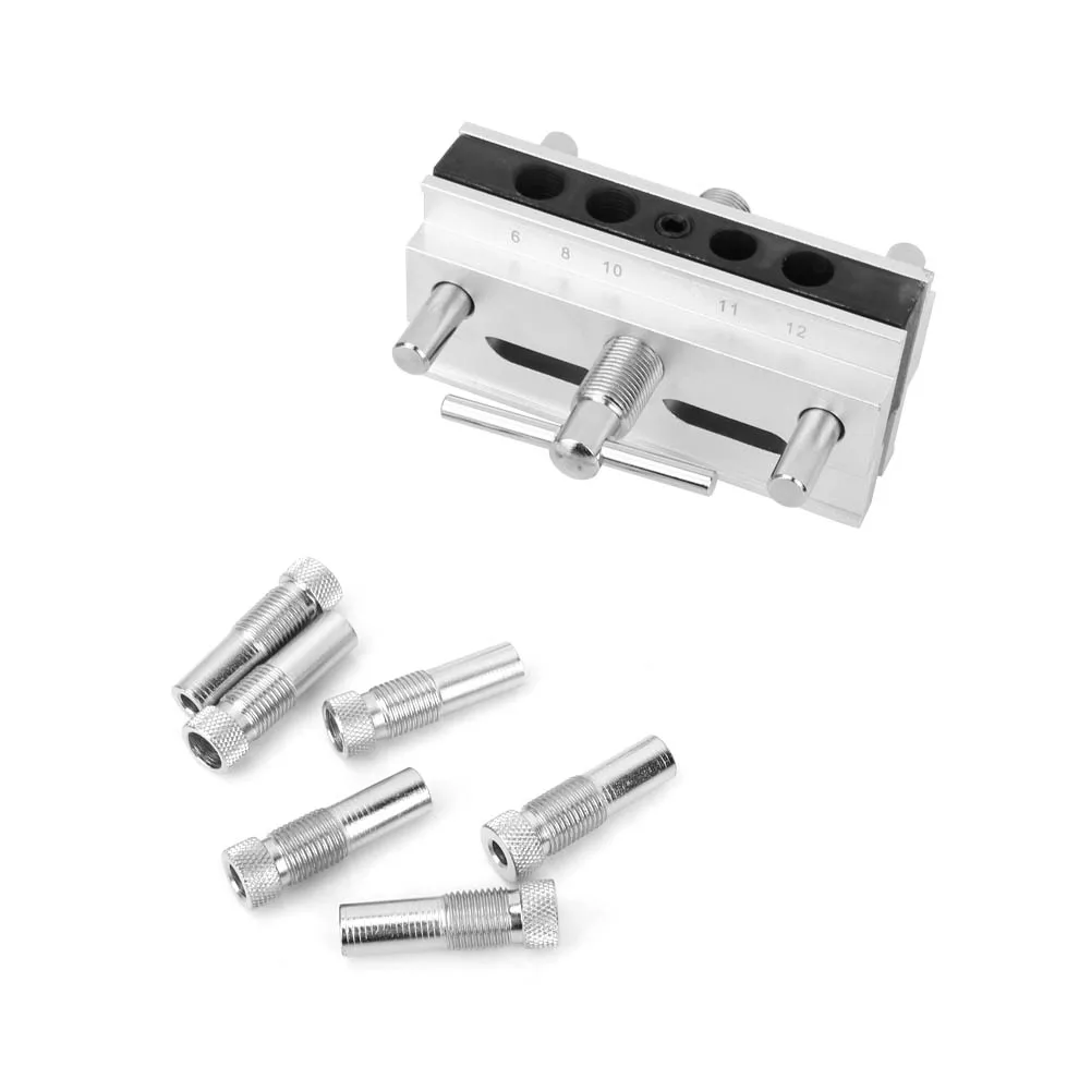 

Woodworking Doweling Jig Tool Metal Drill Dowel Hole Self Centering Locator Diy Woodworking Doweling Jig