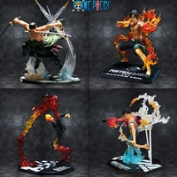one piece figure luffy ace zoro sanji anime figure 17cm pvc action figurine collectible model doll decoration kid toys for boy
