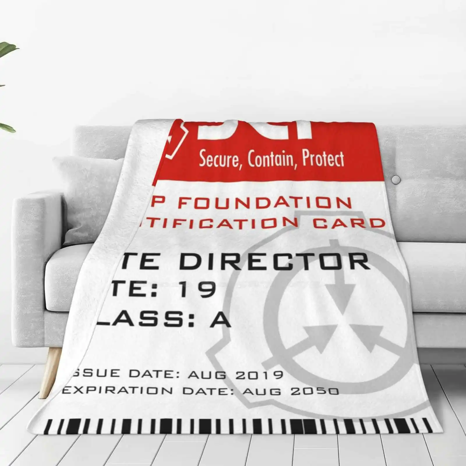 Значок режиссера на площадке Scp Foundation модное мягкое теплое одеяло основание для