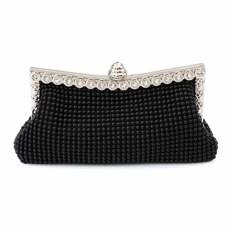 

Evening gold Clutch Bag Glitter Bead Designer Elegant Woman Party bags Vintage Fashion Bridal Purse Silver Handbag Clutch Purse