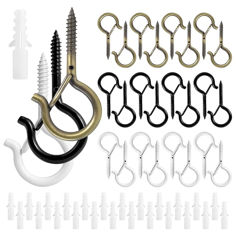 

Q-Hanger Screw Hooks Ceiling Hooks For Hanging Plants Outdoor Christmas Light Clips Light Hooks Plant Hooks With Tubes