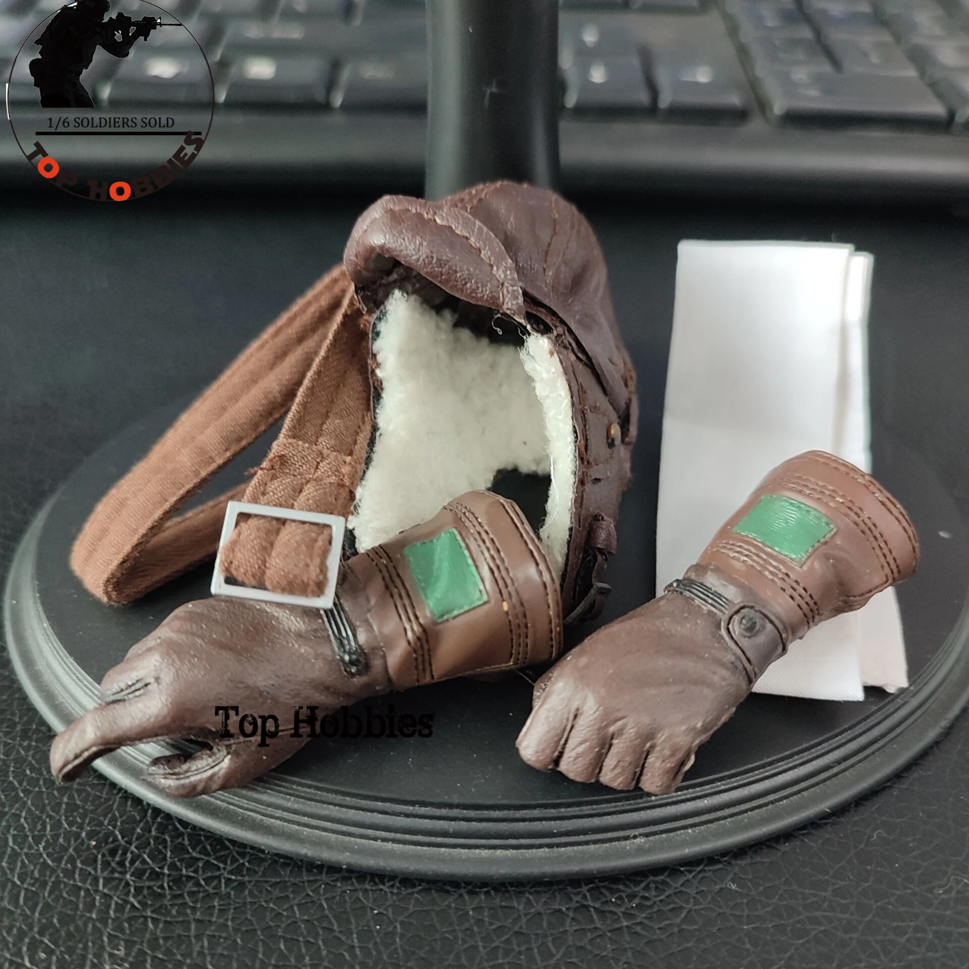 

1/6 Scale Action Figure Military Uniform WWII Soldier Clothes Suit Japanese Army Pilot Leather Hat Gloves Fit 12Inch Body Figure