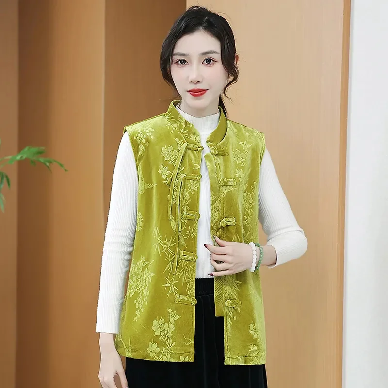 5XL женский жилет для женщин среднего возраста повседневная куртка без рукавов