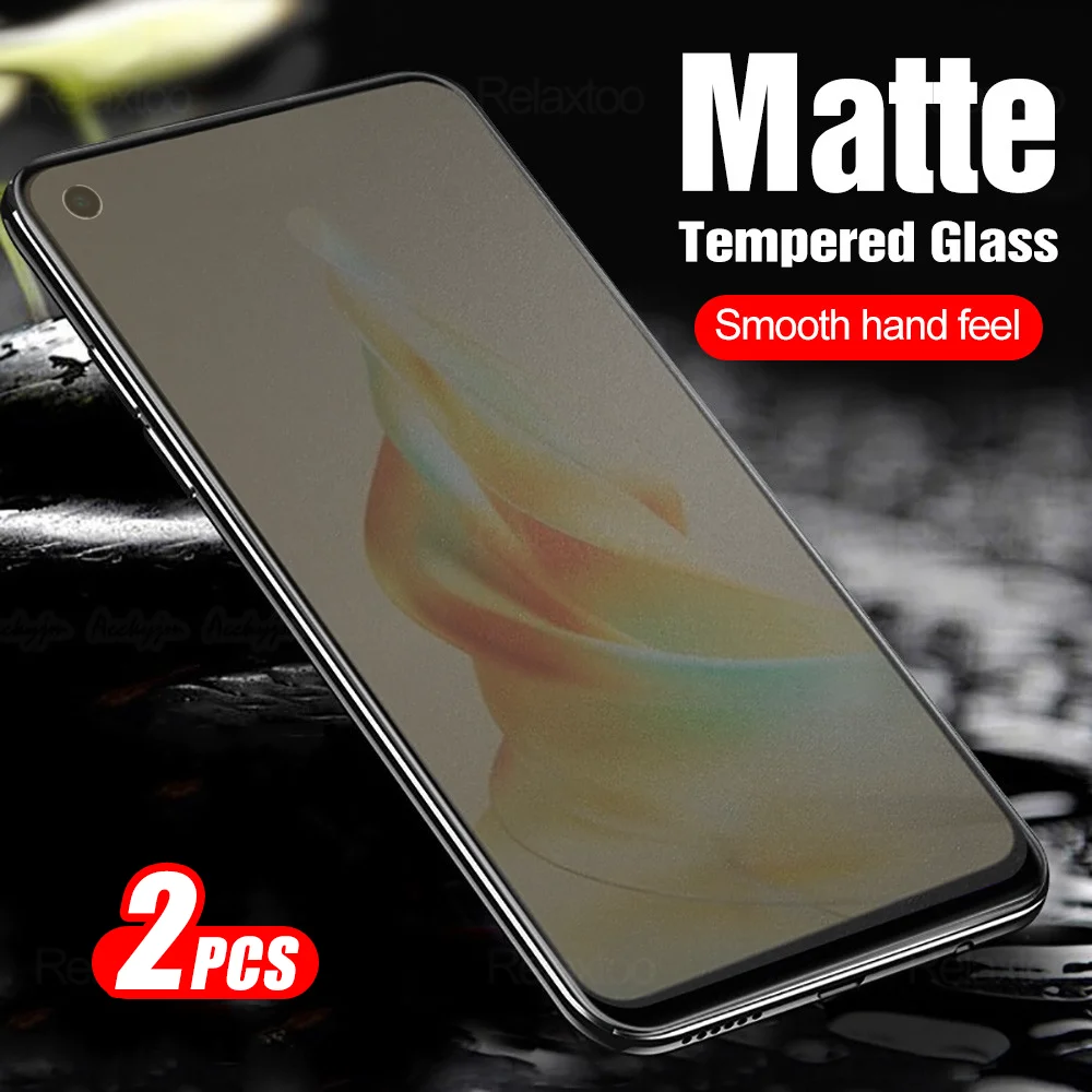 

2PCS 9D Frosted Matte Tempered Glass For Oppo Reno8 T Reno8T Reno 8T T8 4G CPH2481 6.67" Anti-fingerprint Screen Protector Film