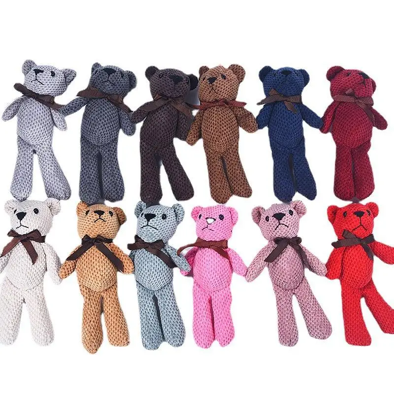 

20cm bear doll toy gift stuffed animal new pineapple bear plush pendant boy girl mobile phone keychain decoration holiday gift