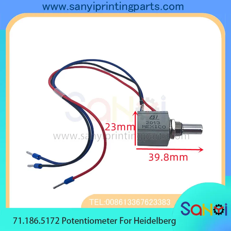 Бесплатная доставка 1 шт. 71.186.5172 потенциометр Beckmann 7286 10 кОм для Heidelberg CD102 SM102 SM74