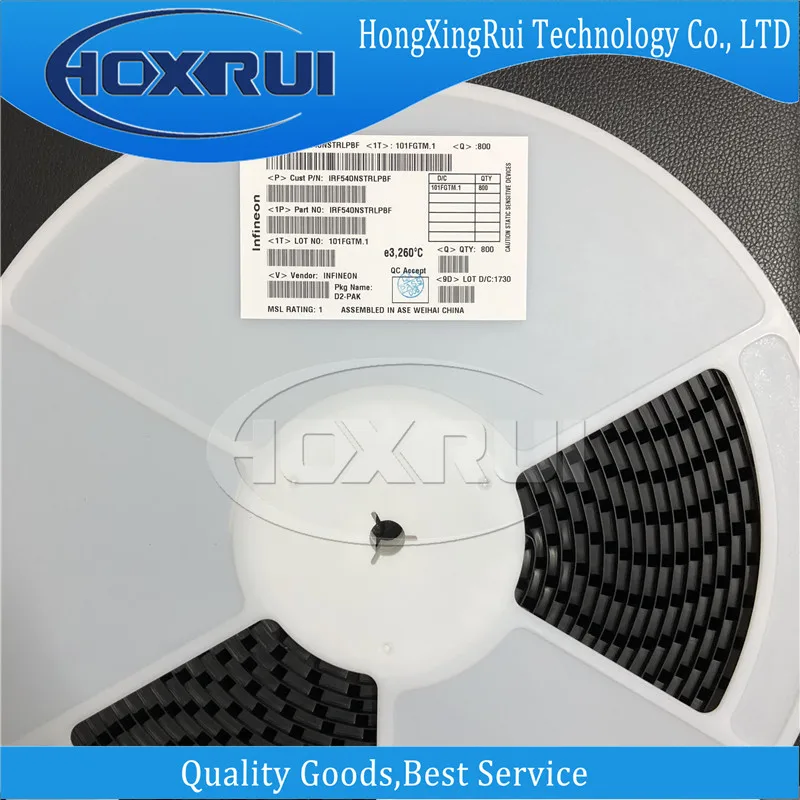 (5 шт.),IRF540NSTRLPBF,TO-263, маркер F540NS, транзистор, МОП-транзистор, N-канал, 33A, 100 в, 0,044ом, 10 в, 4 в