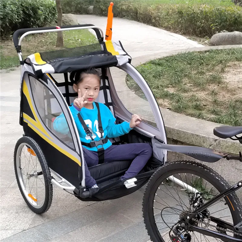 

FQ Bicycle Trailer Children's Twin Stroller Hiking Equipment Car