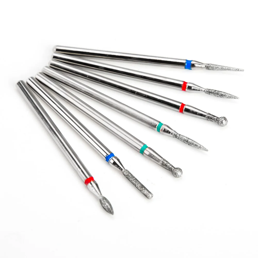 Алмазные фрезы для маникюра Фрезерный резак с 7 искусственными бриллиантами