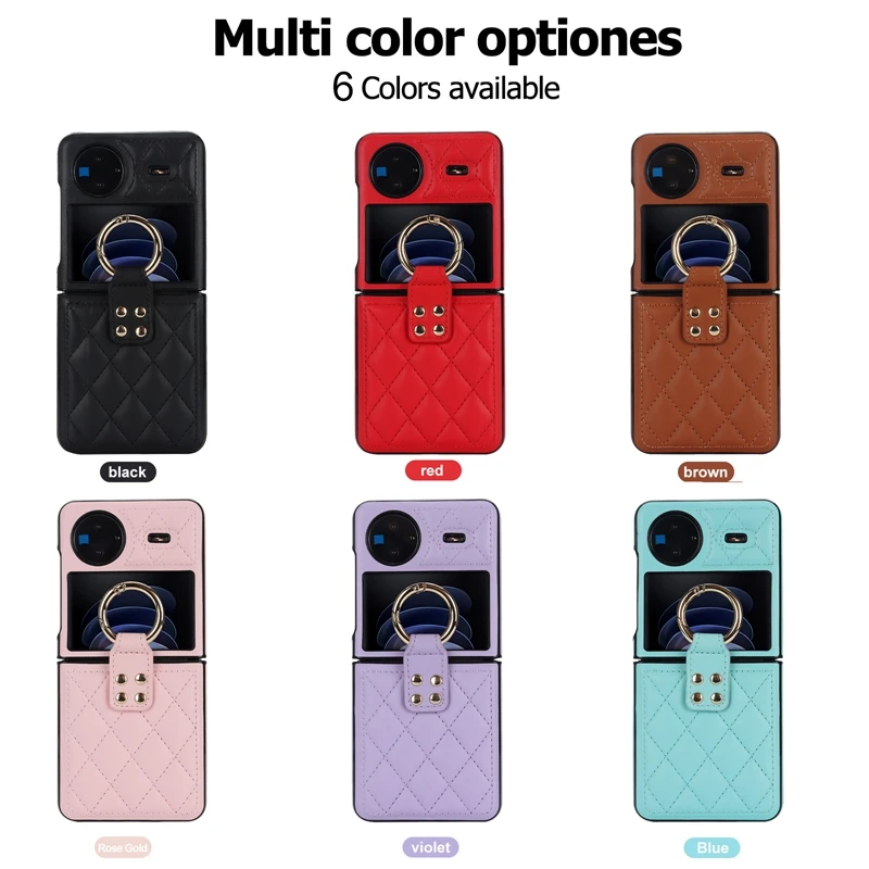 Модный кожаный флип-чехол для телефона Vivo X V2256A Складной с кольцом пальца