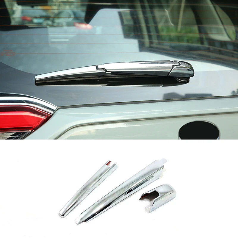 

Для Toyota WISH 2010 2011 2012, ABS хромированное заднее стекло автомобиля, рычаг стеклоочистителя, крышка, накладка, молдинг, наклейка, Стайлинг