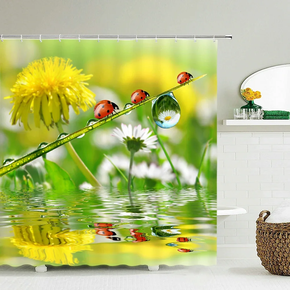 

Полиэфирная 3D печатная занавеска для душа