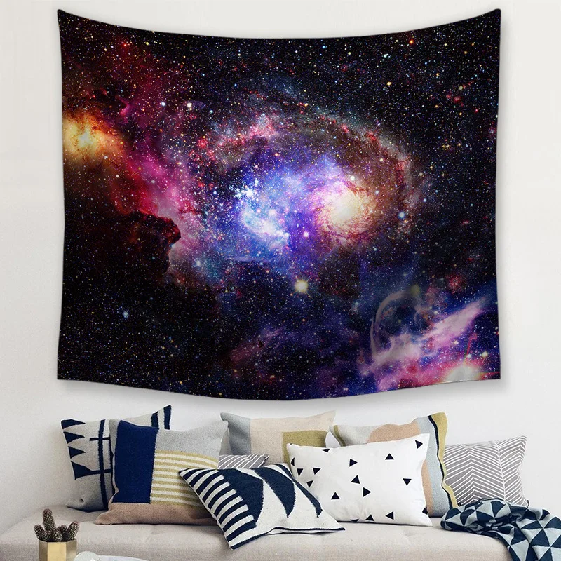 

Universe Star Sky Tapestry Wall Fabric Psychedelic Celestial Wall Cloth Tapestries Room Home Decor Background Wall Carpet Cloth
