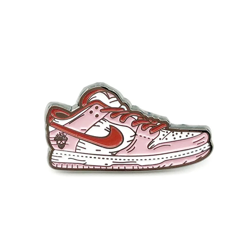

Slam Dunk sneakers barb ice cream jewelry gift needlFashionable creative cartoon brooch lovely enamel badge clothing accessories