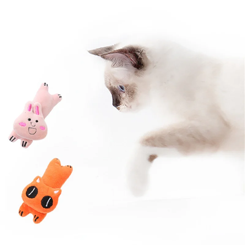 

Cute Puppets Pet Cat Toys Animals Chats Plush Goods for Cats Stuffed Catnip Supplies Products Home Garden