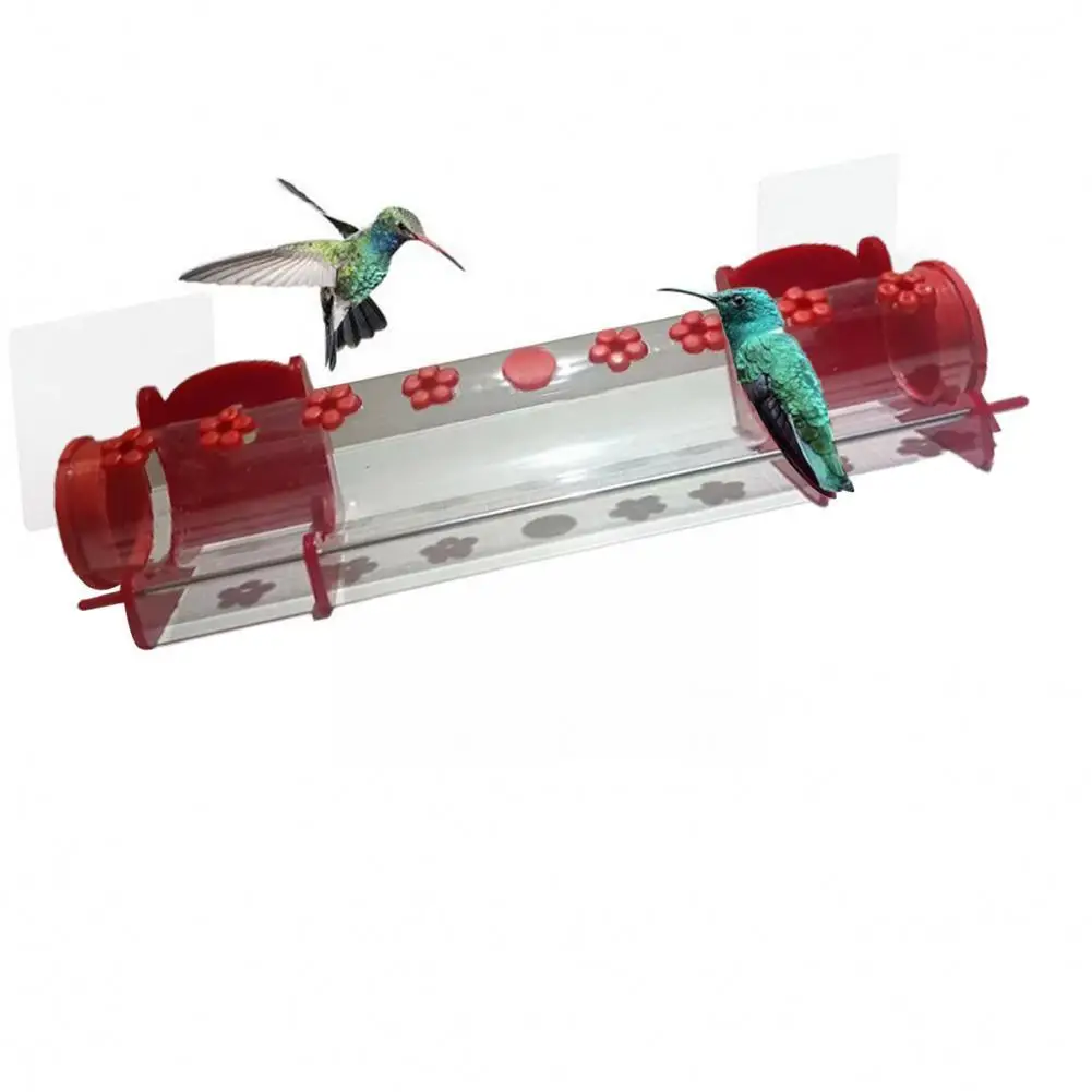 

Hummingbird Feeder With Hole Birds Feeding Transparent Hanging Outdoor Pipe Garden Traditional With Hole Supplies Feeding R1S0