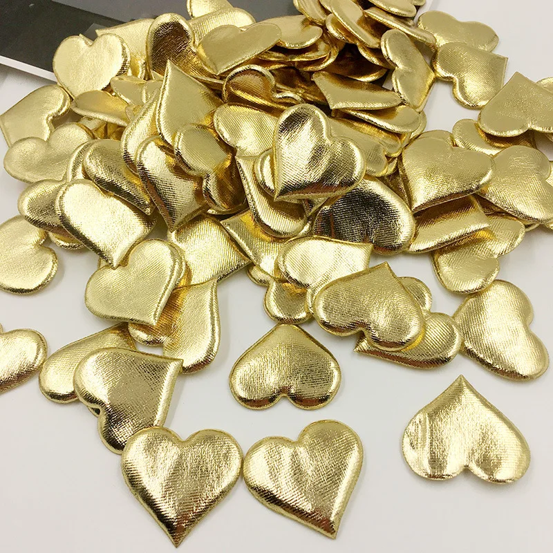 

100pcs/bag 3.5cm Gold Heart Shape Sponge Home Decoration Rose Petals Bridal Wedding Party Accessories