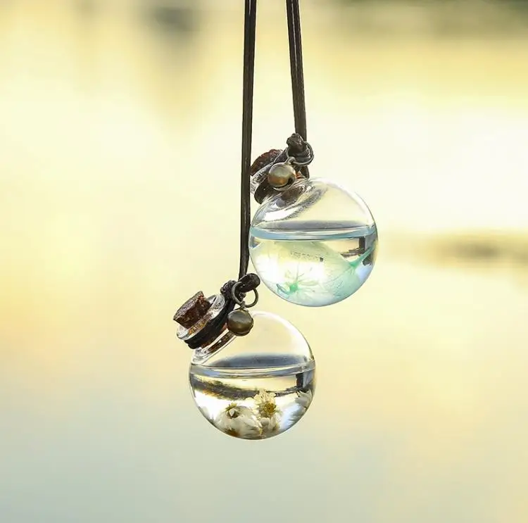 

Пустая Автомобильная бутылочка для духов, 5 мл, стеклянные бутылочки, автомобильный подвесной освежитель воздуха, украшение, подвеска SN1735