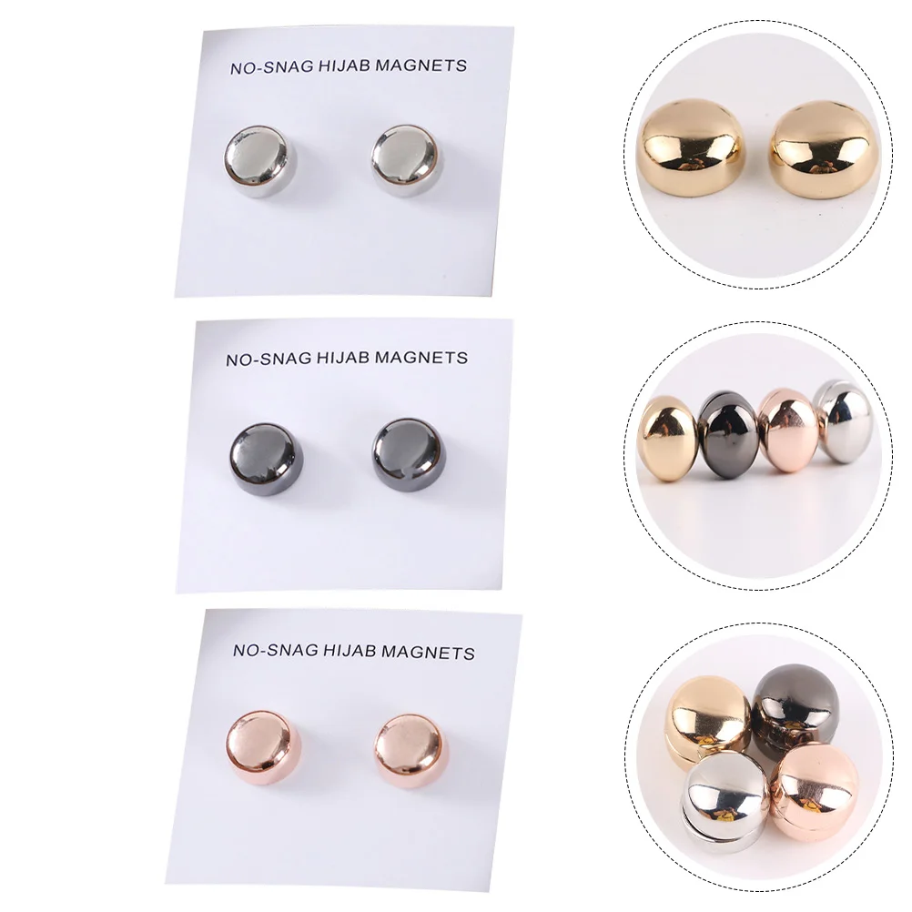 

Magnetic Buttons Brooches Brooch Hijabsafety Shawl Pin Cardigan Scarf Clips Sweater Collar Shirts Clothing Cape Clasps Button