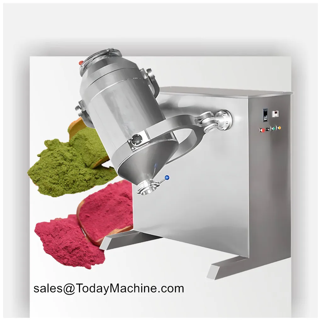 

SS304 double screw ribbon blender mixer dry powder mixing machine for chemicals