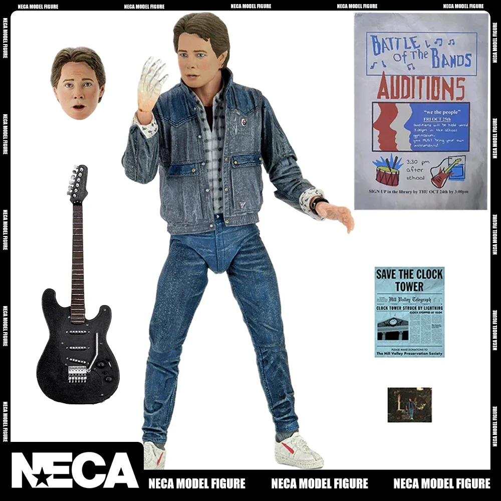 

Оригинальная NECA 53615 Назад в будущее Ultimate Marty McFly (прослушивание) 7-дюймовая экшн-фигурка ПВХ Модель Хэллоуин искусственная кожа в подарок