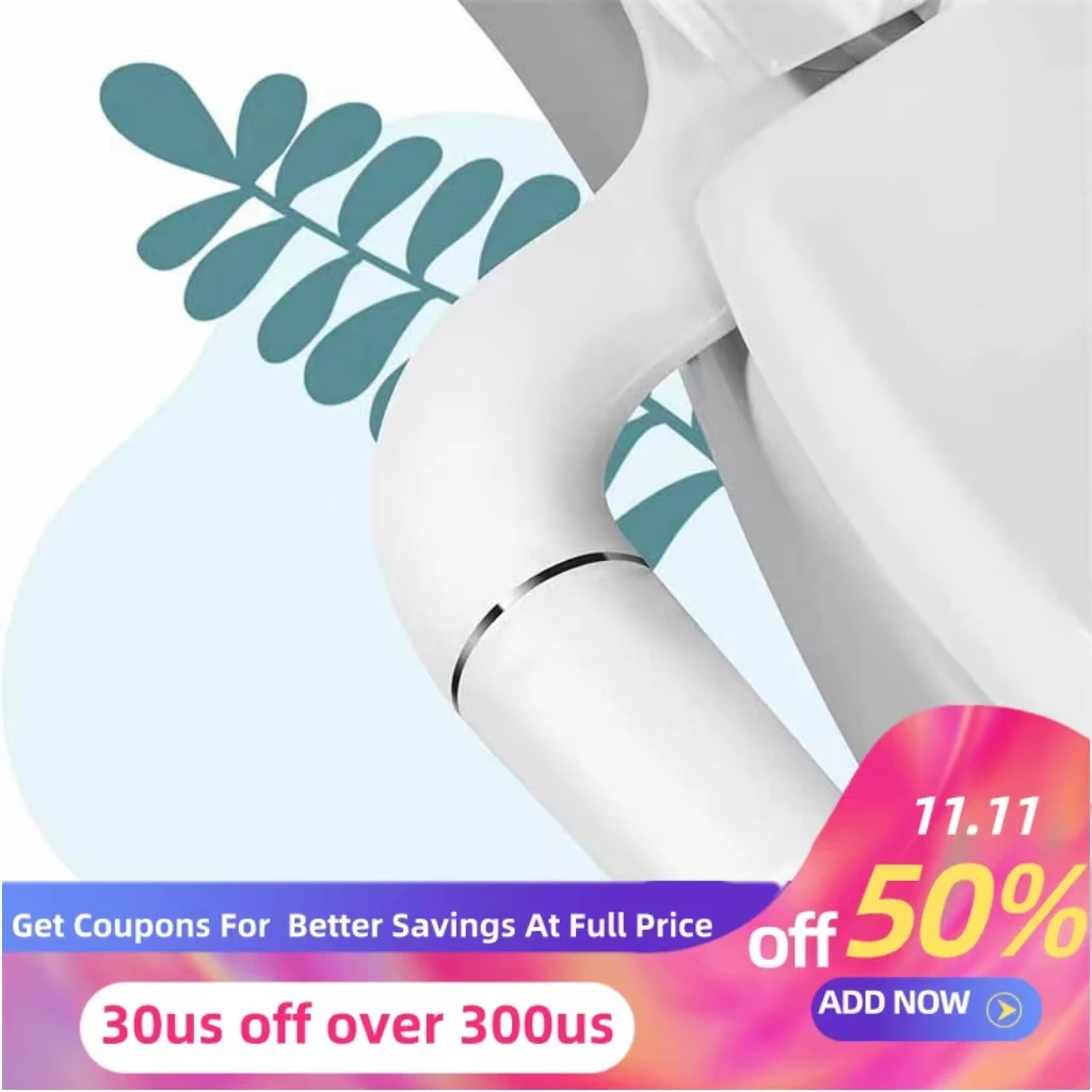 

Ультратонкое сиденье для унитаза, биде с двумя насадками, регулируемый неэлектрический распылитель для биде с давлением воды