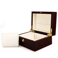 retro paint solid wood mechanical watch storage box high quality jewelry wooden box high end mens watch packaging gift box