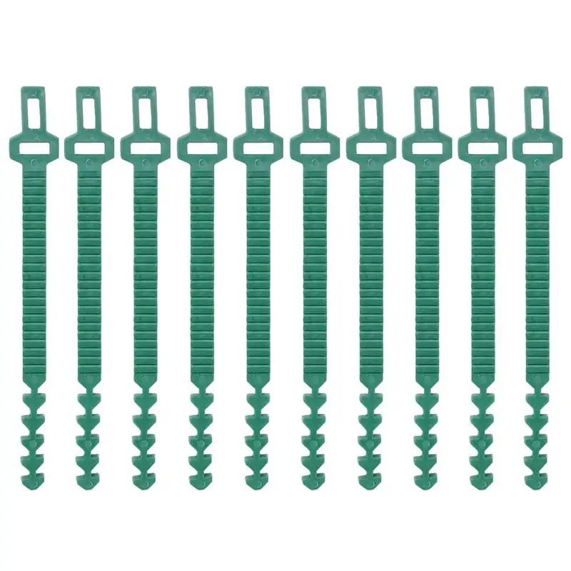 

10Pcs Adjustable Garden Plant Twist Ties Flexible Plastics Twist Ties Multi-Use Twist Ties For Vine Plant Support Tie For