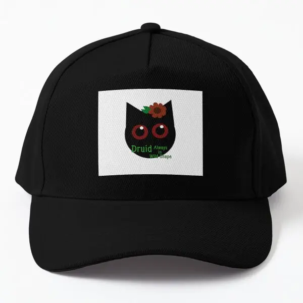 Бейсболка с надписью друид для мужчин и женщин Кепка от солнца рисунком кошки