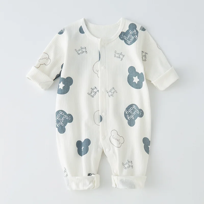 

Bodysuits for infants Onesie cotton men and women baby long-sleeved harness newborn clothes