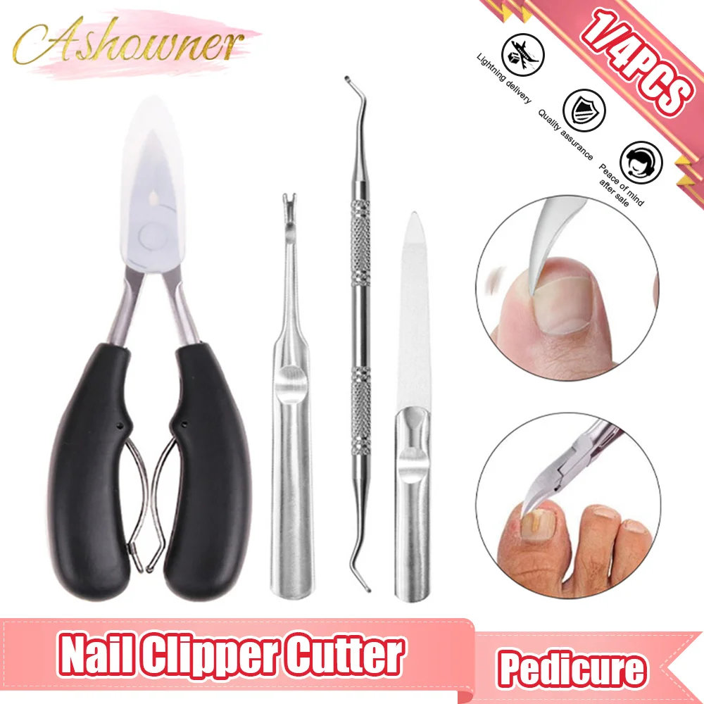 

Toe Nail Clipper Cutter Correction Sharp Curved Paronychia Thick Nail Ingrown Dead Skin Pliers Trimming Nipper Pedicure Tool Kit