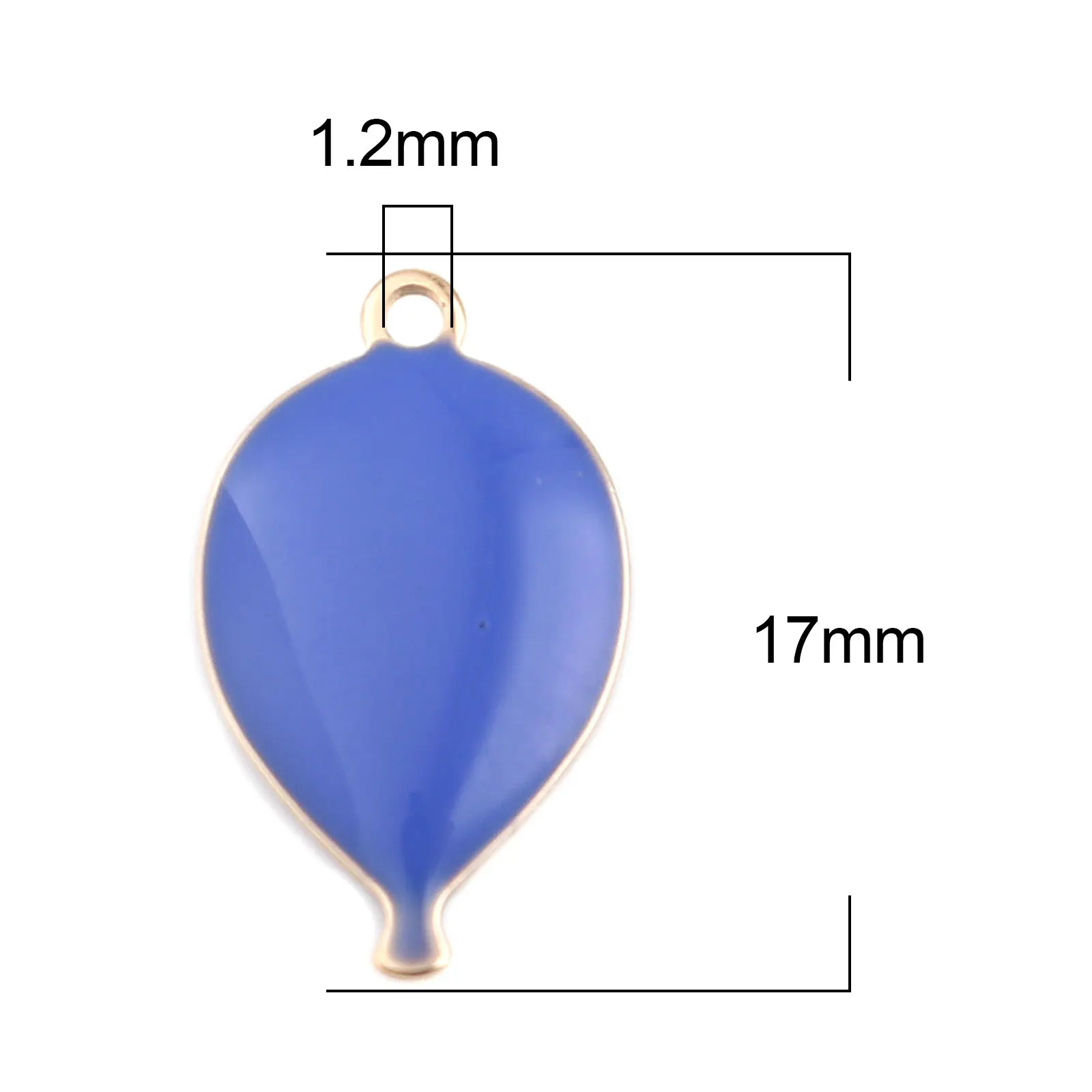 10 шт. медные двухсторонние эмалированные шары с блестками подвески Золотая эмаль
