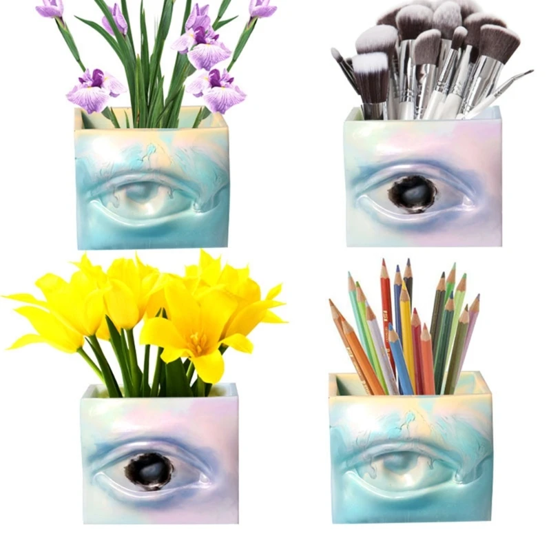 

Цветочный горшок силиконовая форма для глаз цветочный горшок форма для глаз эпоксидная смола литье формы для DIY свечи для домашнего декора ...