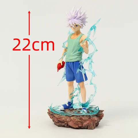 Killua Zoldyck ПВХ Модель Аниме Коллекционная фигурка игрушка Gift 22 см