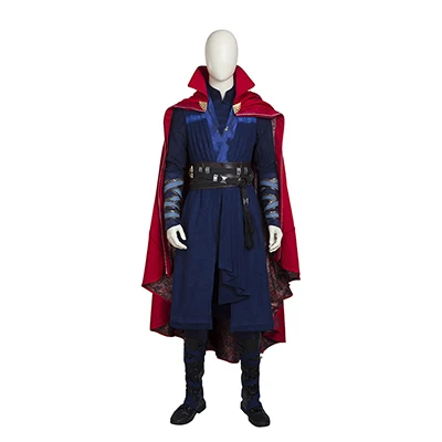 

Superhero Doctor Strange Cosplay Costume Stephen Vincent Costume Halloween Outfit Red Cloak Halloween Carnival Party Custom Made