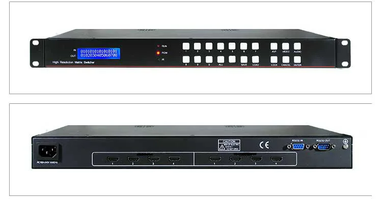 

ETV 1080P@60Hz 16 in 16 out video matrix switcher