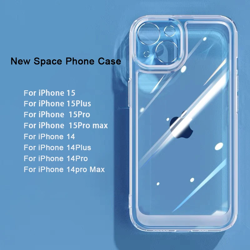 

Transparent Gasbag Space Phone Case Silicone Soft Shell for iPhone 15 14 13 12 11 Pro Max Mini XR XS max Anti Drop Full Coverage