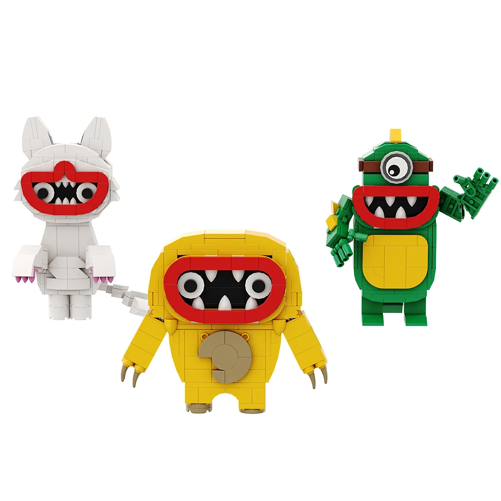 Конструктор Joyville 3 шт./комплект фигурки зубы монстр ужасы приключения пазлы для