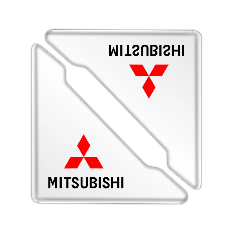 

2 шт., прозрачные силиконовые накладки на углы автомобильной двери для защиты от столкновений, автомобильные аксессуары для Mitsubishi Lancer EX Outlander ASX